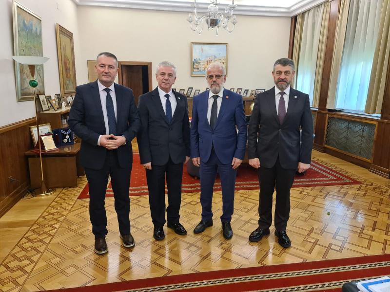 VISIT FROM INTERNATIONAL VISION UNIVERSITY TO THE PRESIDENT OF THE ASSEMBLY OF THE REPUBLIC OF NORTH MACEDONIA